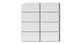 2x4 Straight Set Sheeted Natural Press Ceramic Mosaic Tile in Zinc Gloss