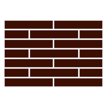 1x6 Half Offset Sheeted Original Ceramic Mosaic Tile in Amber