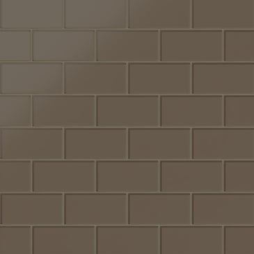 3x6 Glass Tile in Albatross Matte