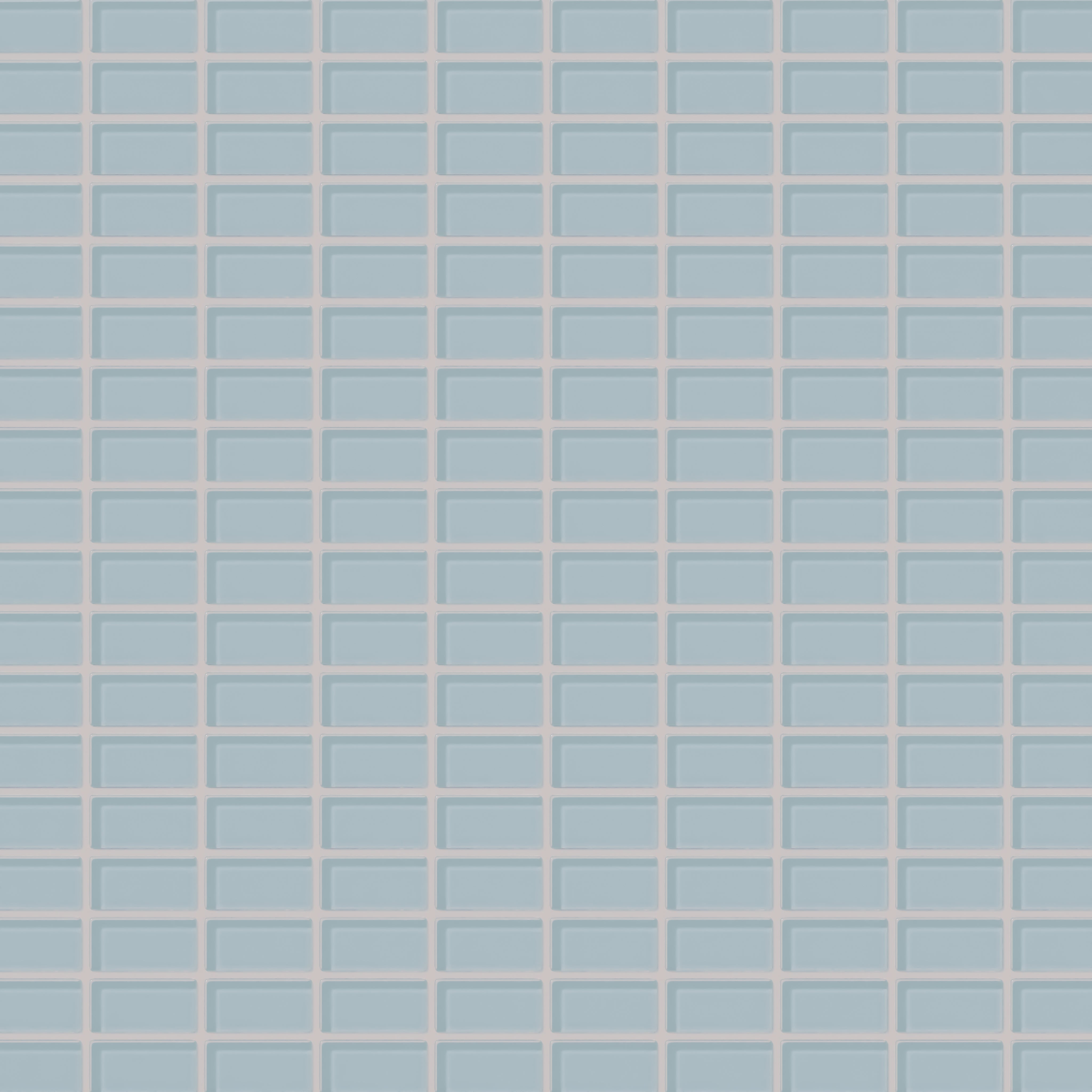 1x2 Straight Set Sheeted Glass Mosaic Tile in Partridge Gloss