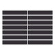 1x6 Straight Set Sheeted Original Ceramic Mosaic Tile in Graphite