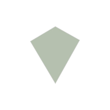 Hexite Original Ceramic Tile in Rosemary Matte