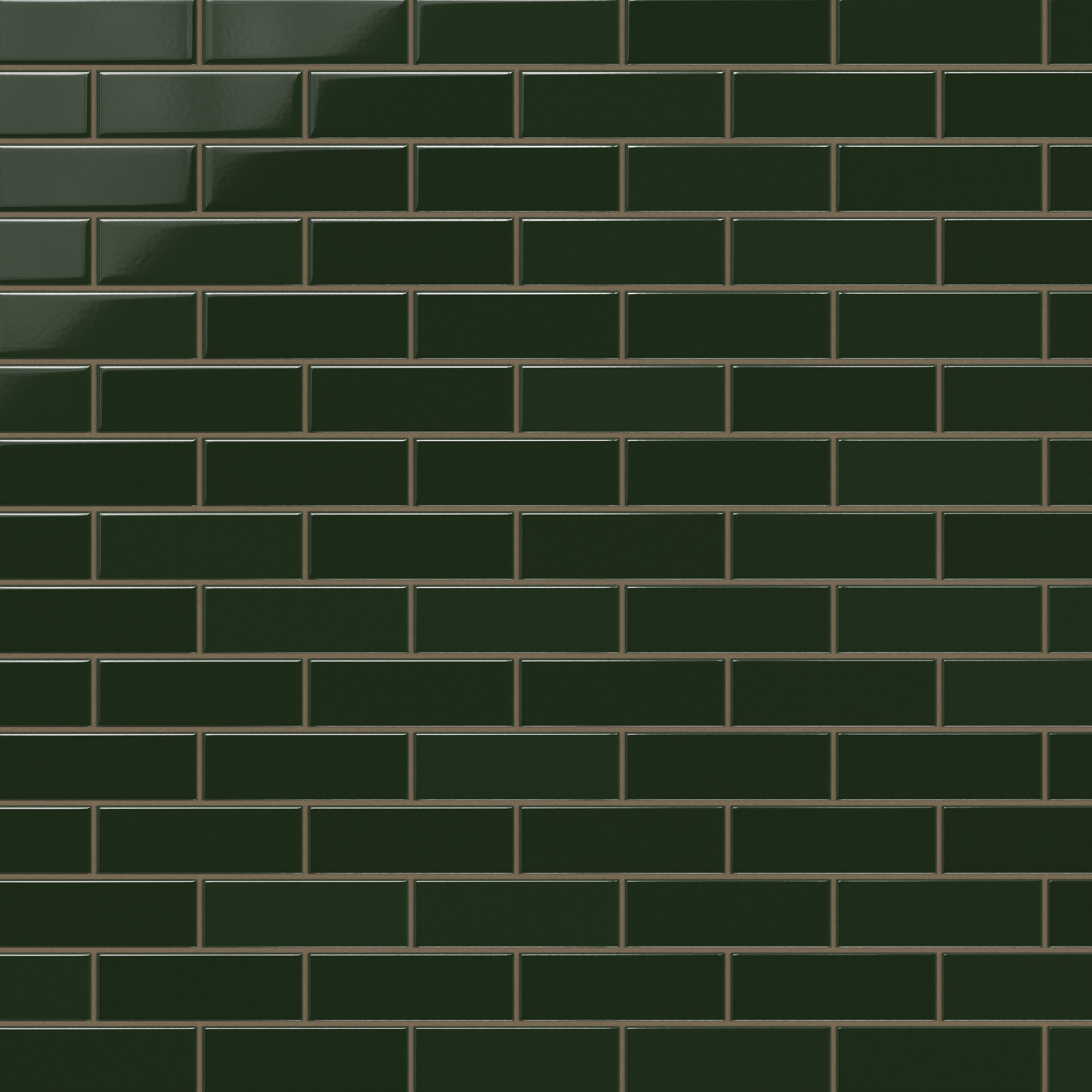 2x6 Original Ceramic Tile in Hunter Green Gloss