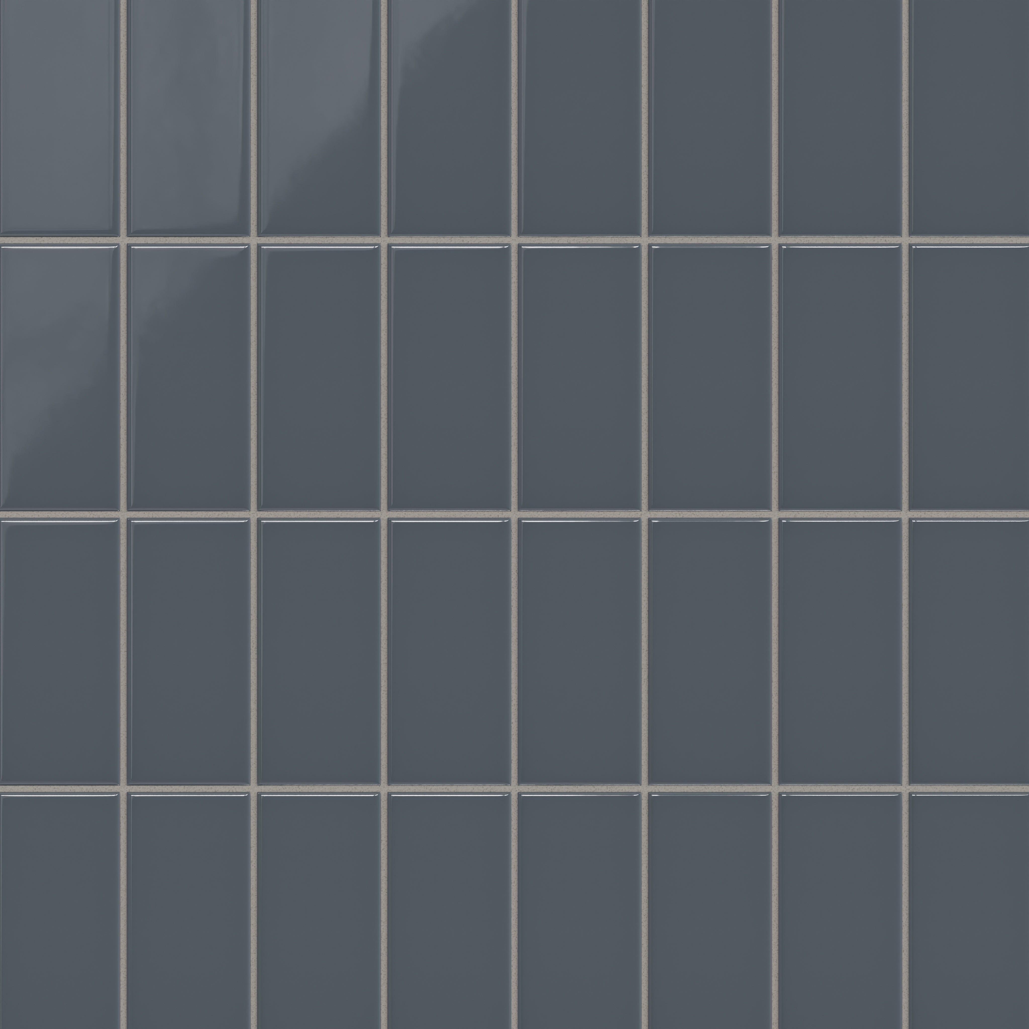 Indigo 3x6 Gloss Natural Press Ceramic Tile - Fireclay Tile
