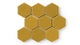 4" Hexagon Original Ceramic Tile in Mustard Seed Matte