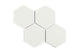 6" Hexagon Original Ceramic Tile in Limewash Gloss