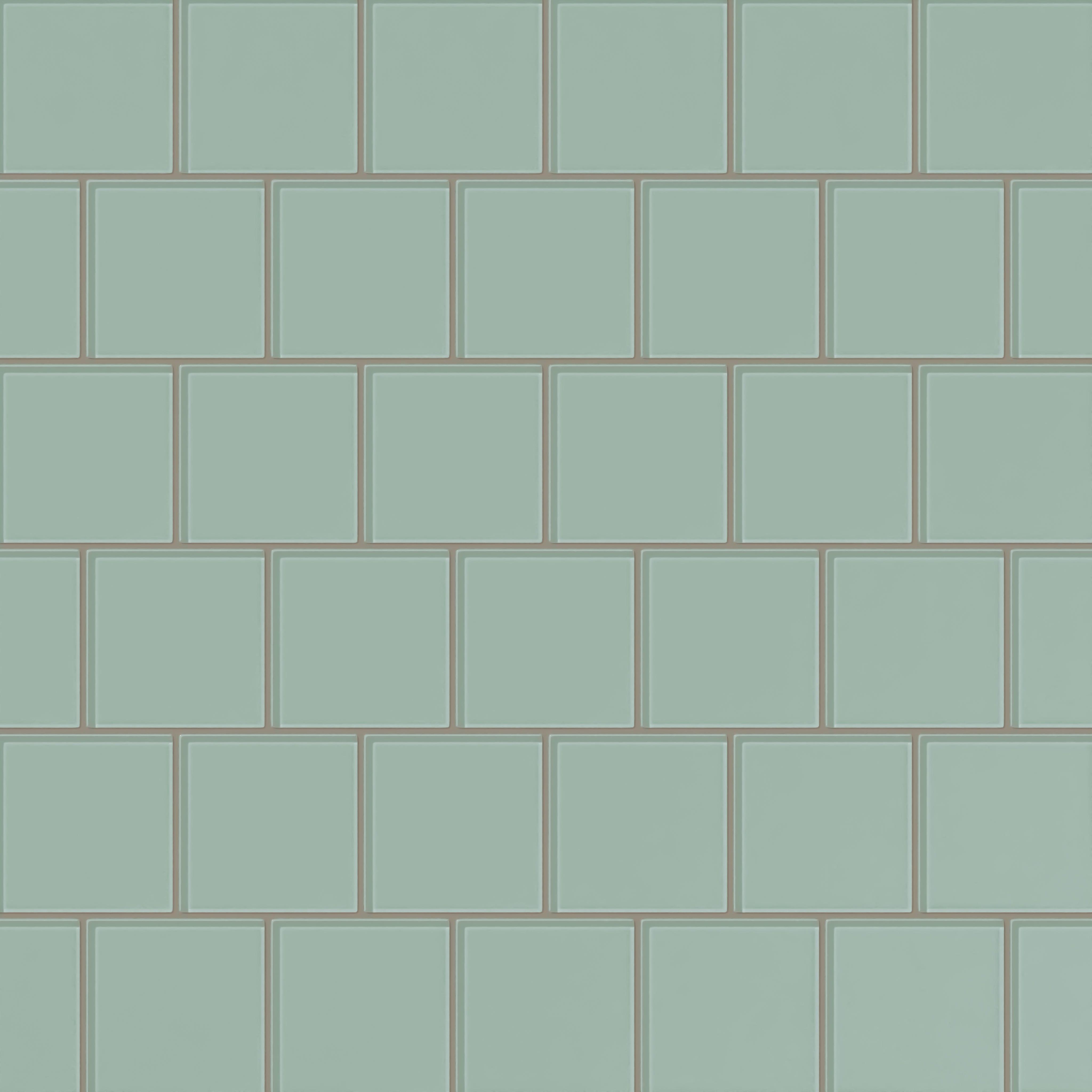 4x4 Glass Tile in Kingfisher Gloss