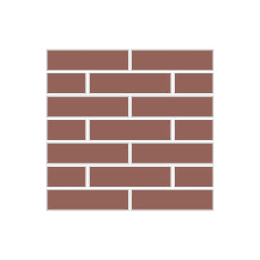 1x4 Half Offset Sheeted Original Ceramic Mosaic Tile in Mauve Matte