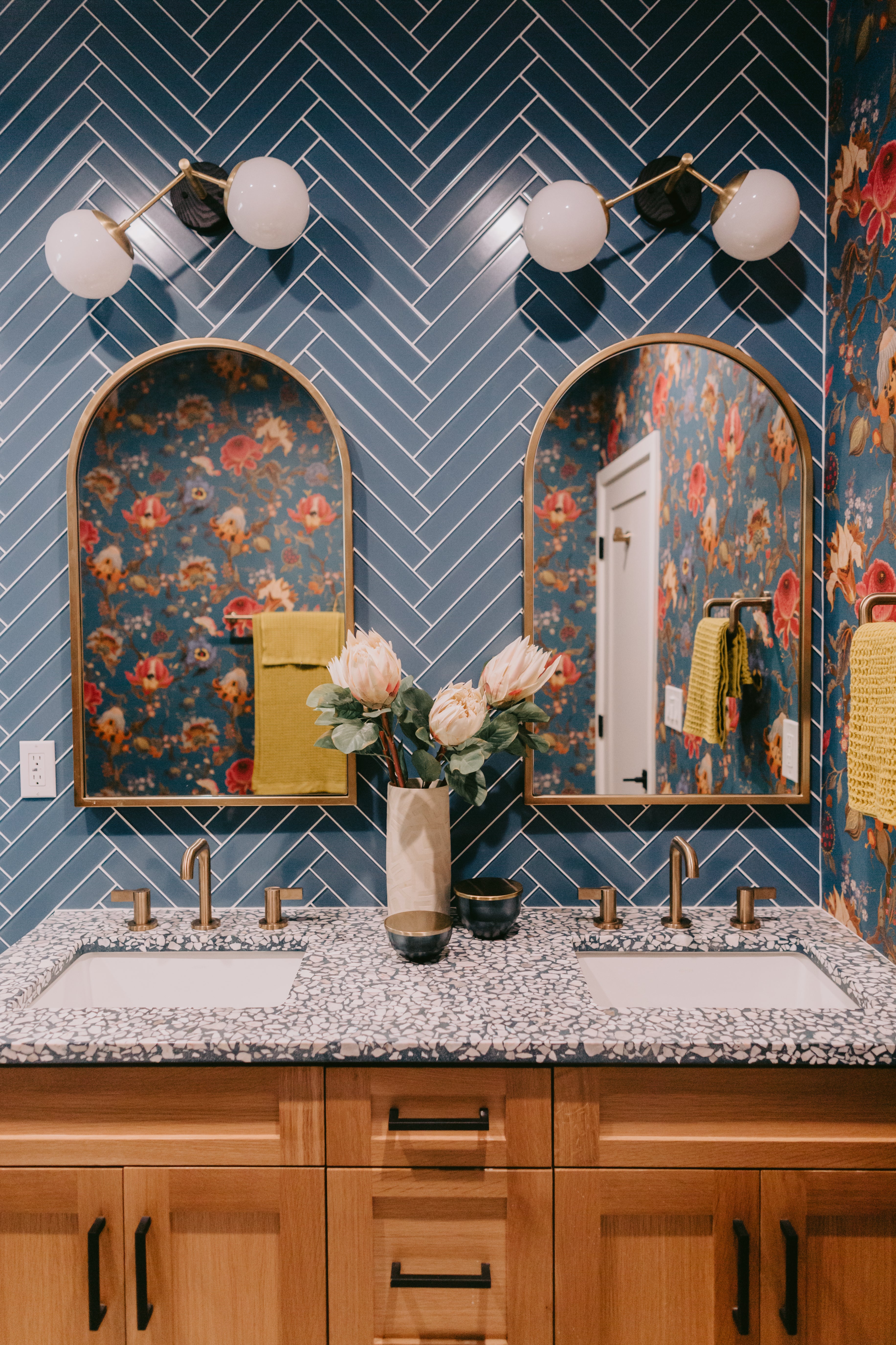 3x12 Glass Tile in Blue Jay Matte
