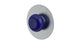 Foundry One Handle Wall Mount Shower Trim with Pebble Ceramic Knob Handle in Satin Chrome