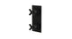 Flatiron Two Handle Wall Mount Shower Trim with Linear Cross Handles in Matte Black