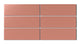 3x9 Natural Press Ceramic Tile in Madder Red Matte