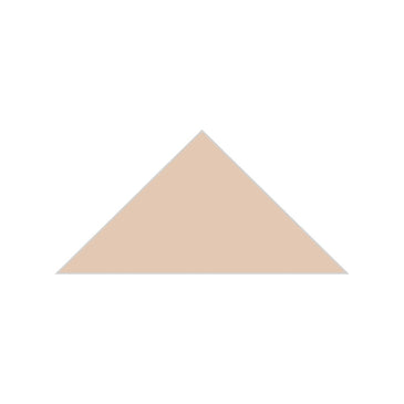 6" Triangle Original Ceramic Tile in Tumbleweed Gloss