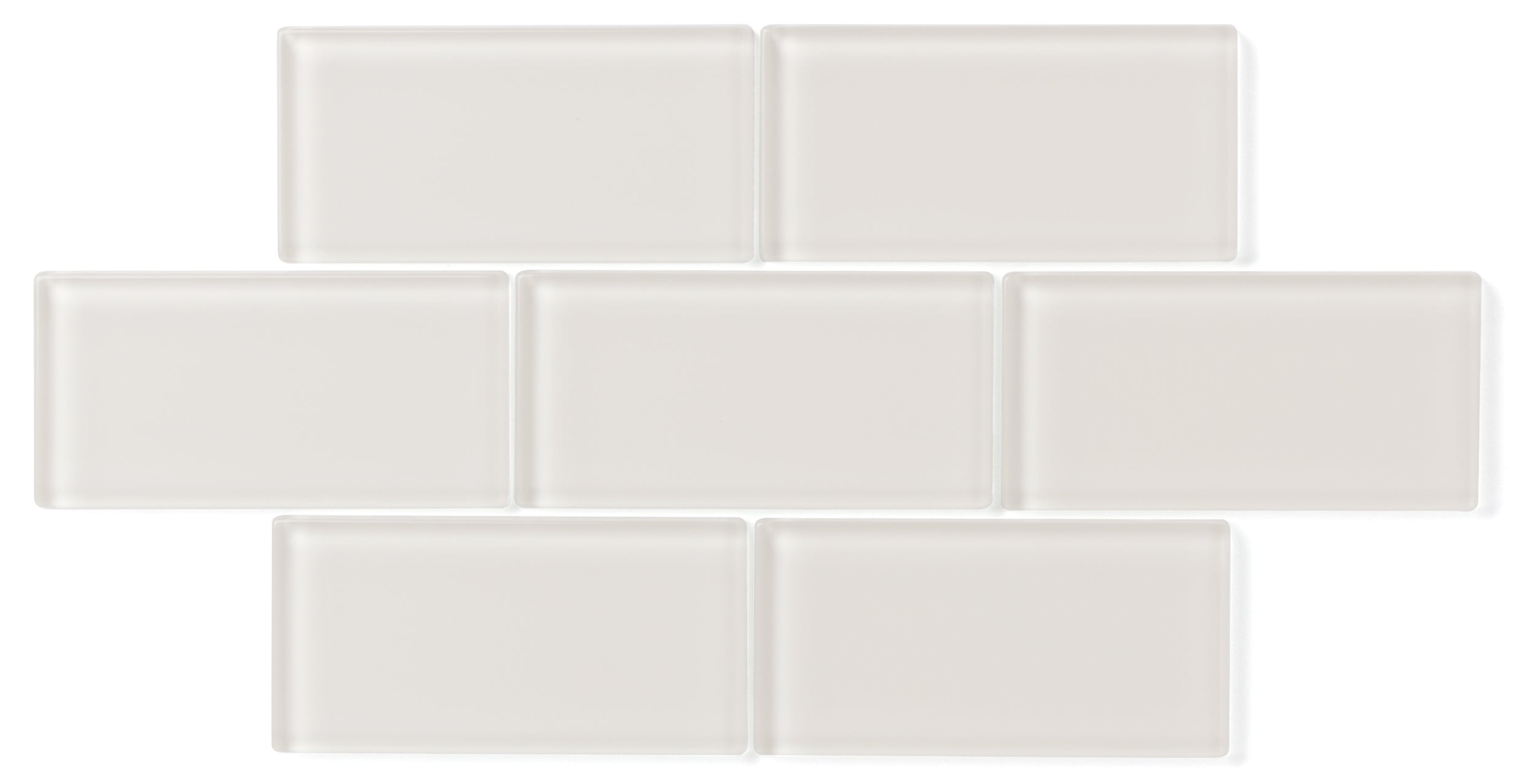1x4 Herringbone Sheeted Glass Mosaic Tile in Dove Gloss