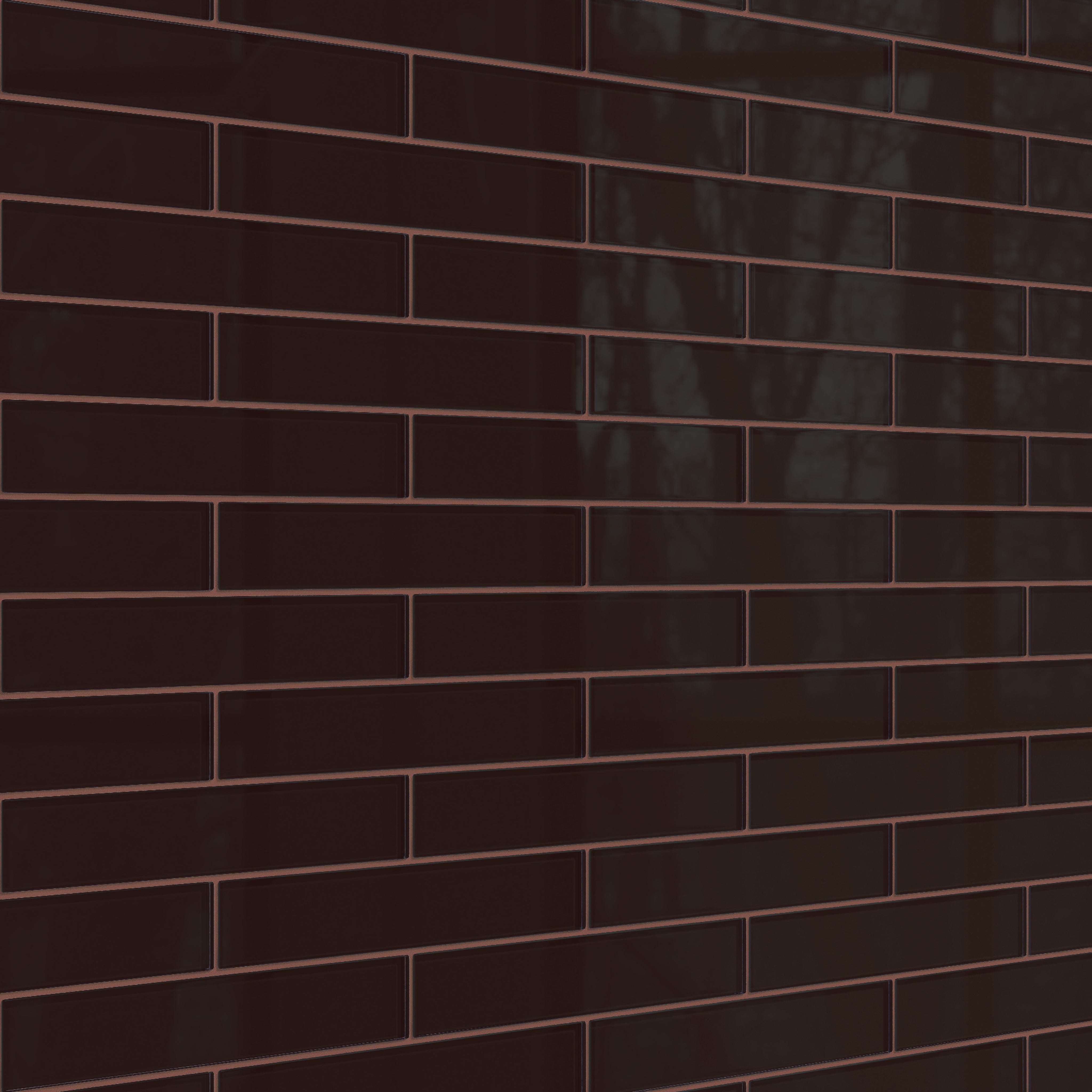 2x12 Glass Tile in Nighthawk Gloss
