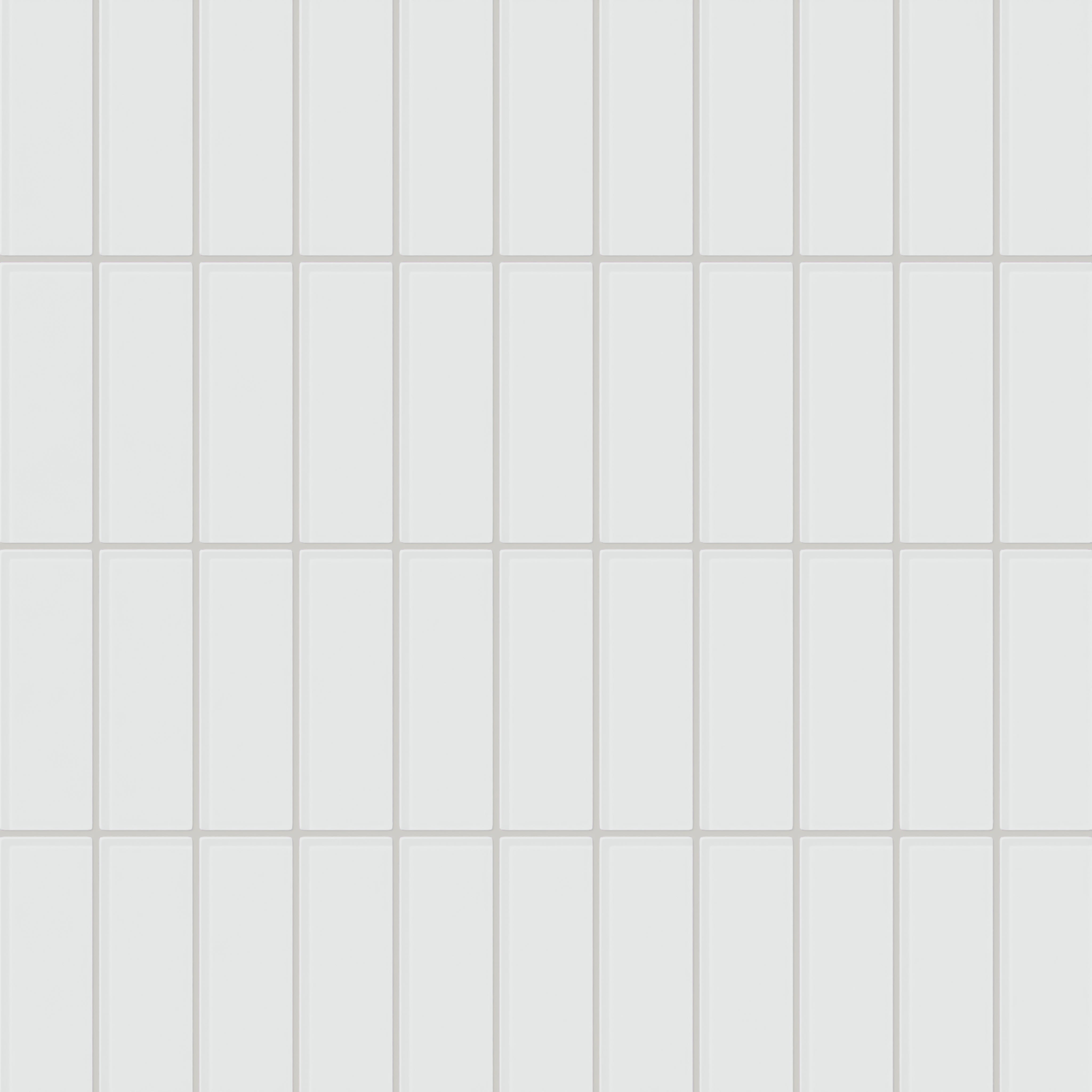 2x6 Glass Tile in Egret Gloss