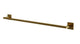 Flatiron Square Towel Bar 30" in Uncoated Polished Brass