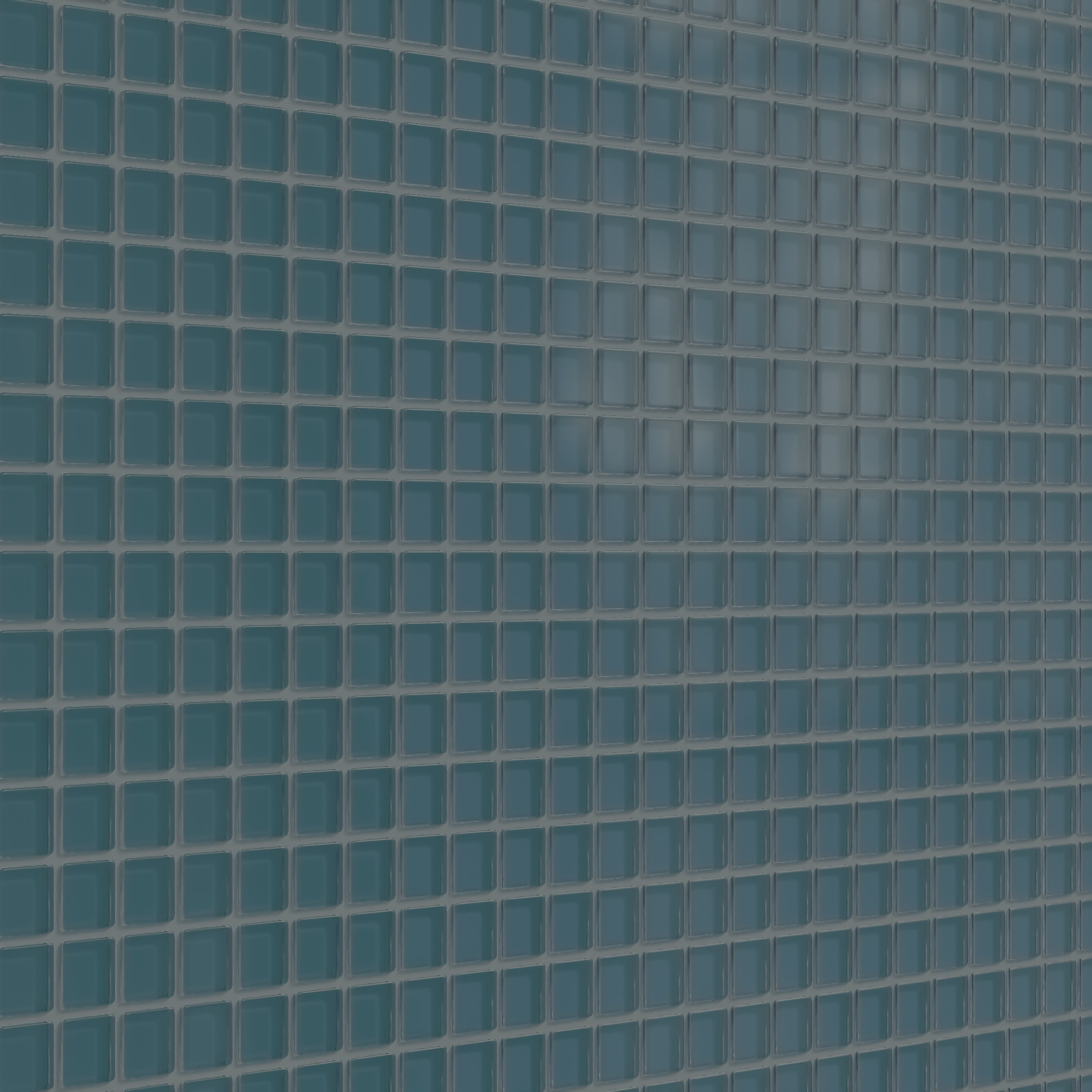 1x1 Straight Set Sheeted Glass Mosaic Tile in Magpie Matte