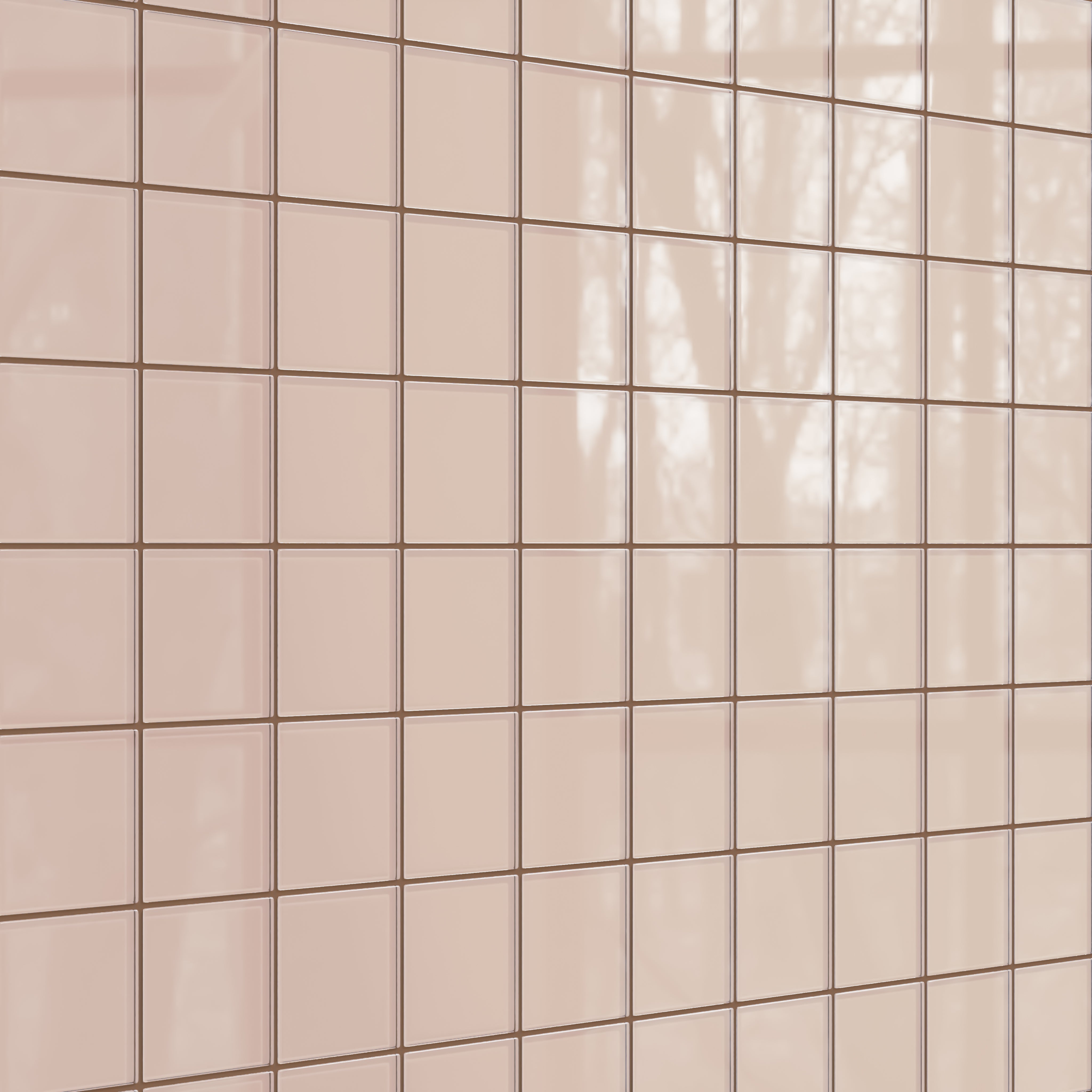 4x4 Glass Tile in Rosy Finch Gloss