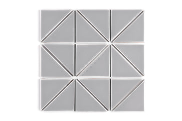 4" Triangle Original Ceramic Tile in Thistle Gloss