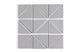 4" Triangle Original Ceramic Tile in Thistle Gloss