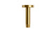 Contour & Foundry 4" Straight Shower Arm with Flange in French Brass