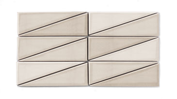 Right Scalene Triangle Original Ceramic Tile in Sand Dune Gloss