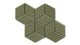 Small Diamond Sheeted - Escher Original Ceramic Mosaic Tile in Peabody Gloss