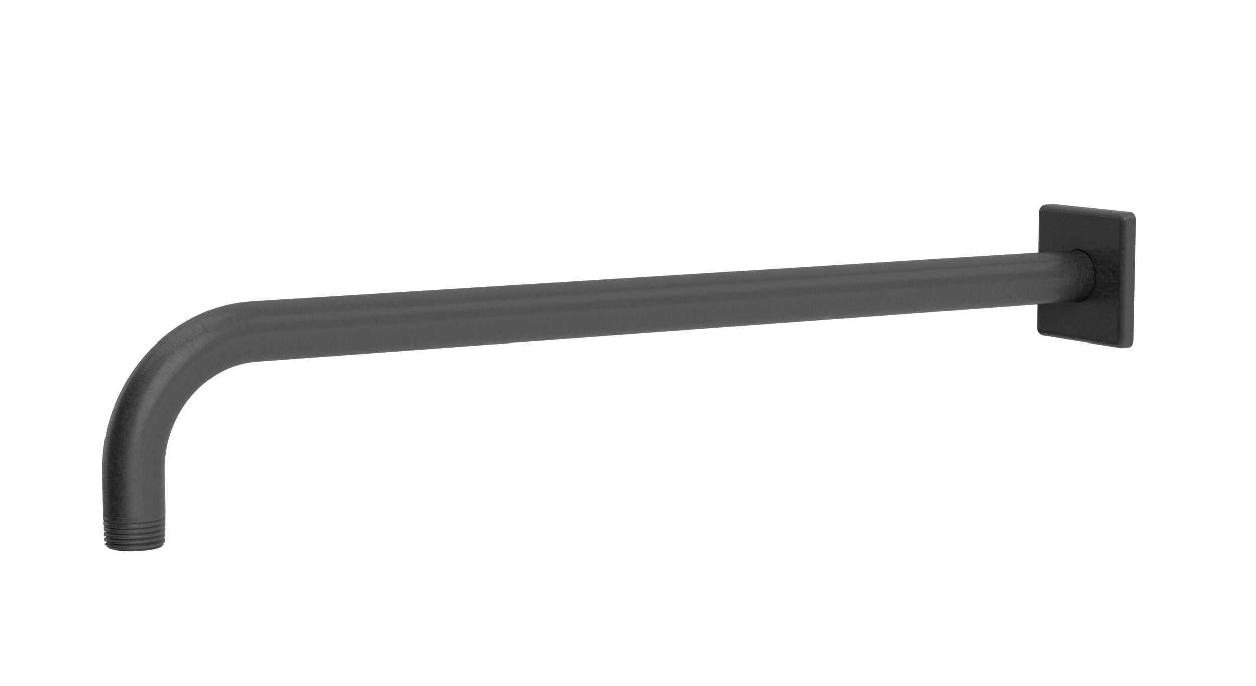 Flatiron 90-Degree 16" Shower Arm with Flange in Blackened Nickel