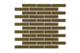 1x4 Half Offset Sheeted Original Ceramic Mosaic Tile in Chaparral Gloss