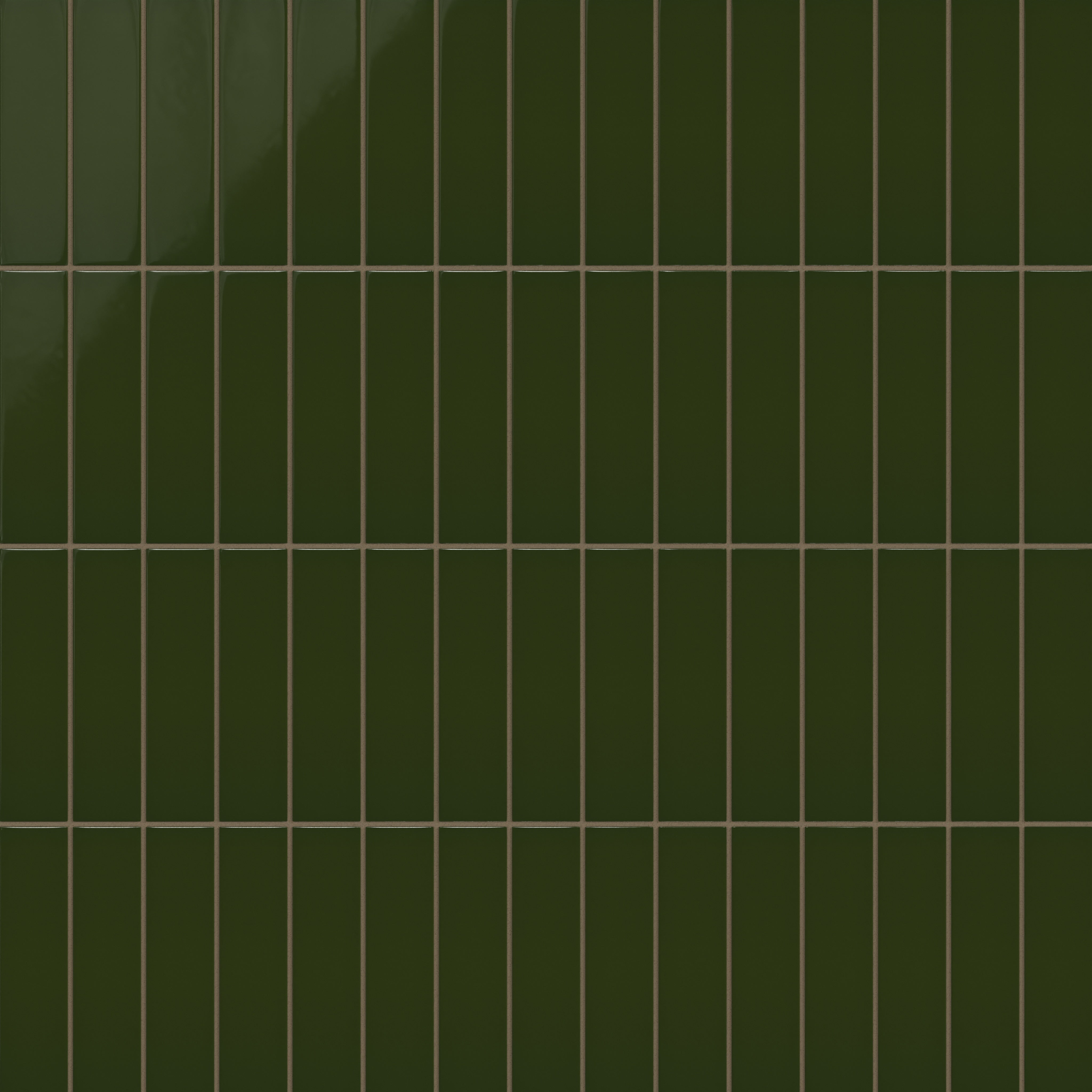 2x8 Natural Press Ceramic Tile in Green Apatite Gloss