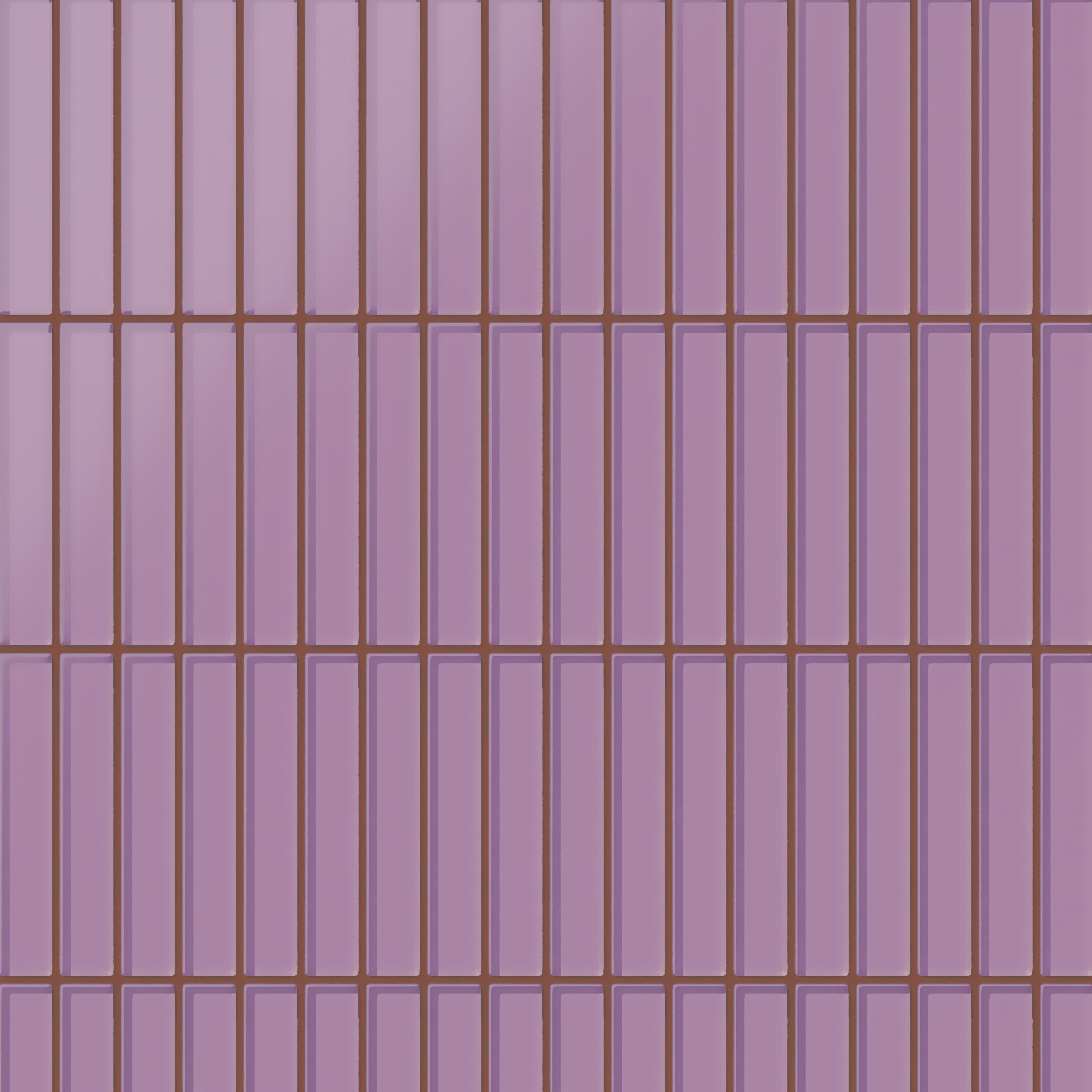 1x6 Straight Set Sheeted Glass Mosaic Tile in Waxbill Matte