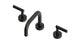 Contour Two Handle Deck Mount Squaretop Lavatory Faucet with Soft Lever Handles in Oil Rubbed Bronze