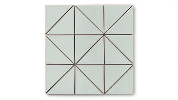 4" Triangle Original Ceramic Tile in Salton Sea Gloss