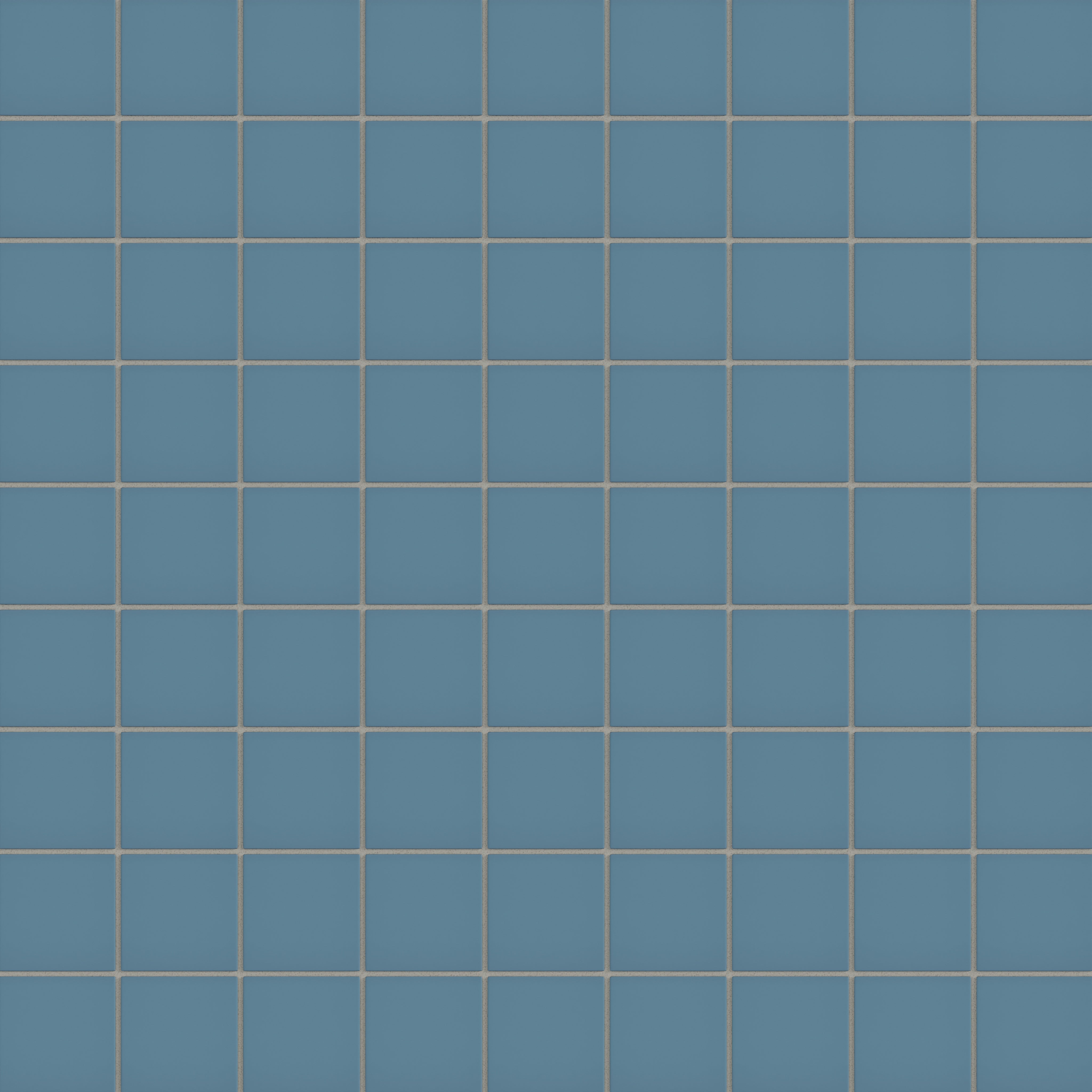 3x3 Straight Set Sheeted Natural Press Ceramic Mosaic Tile in Azurite Matte