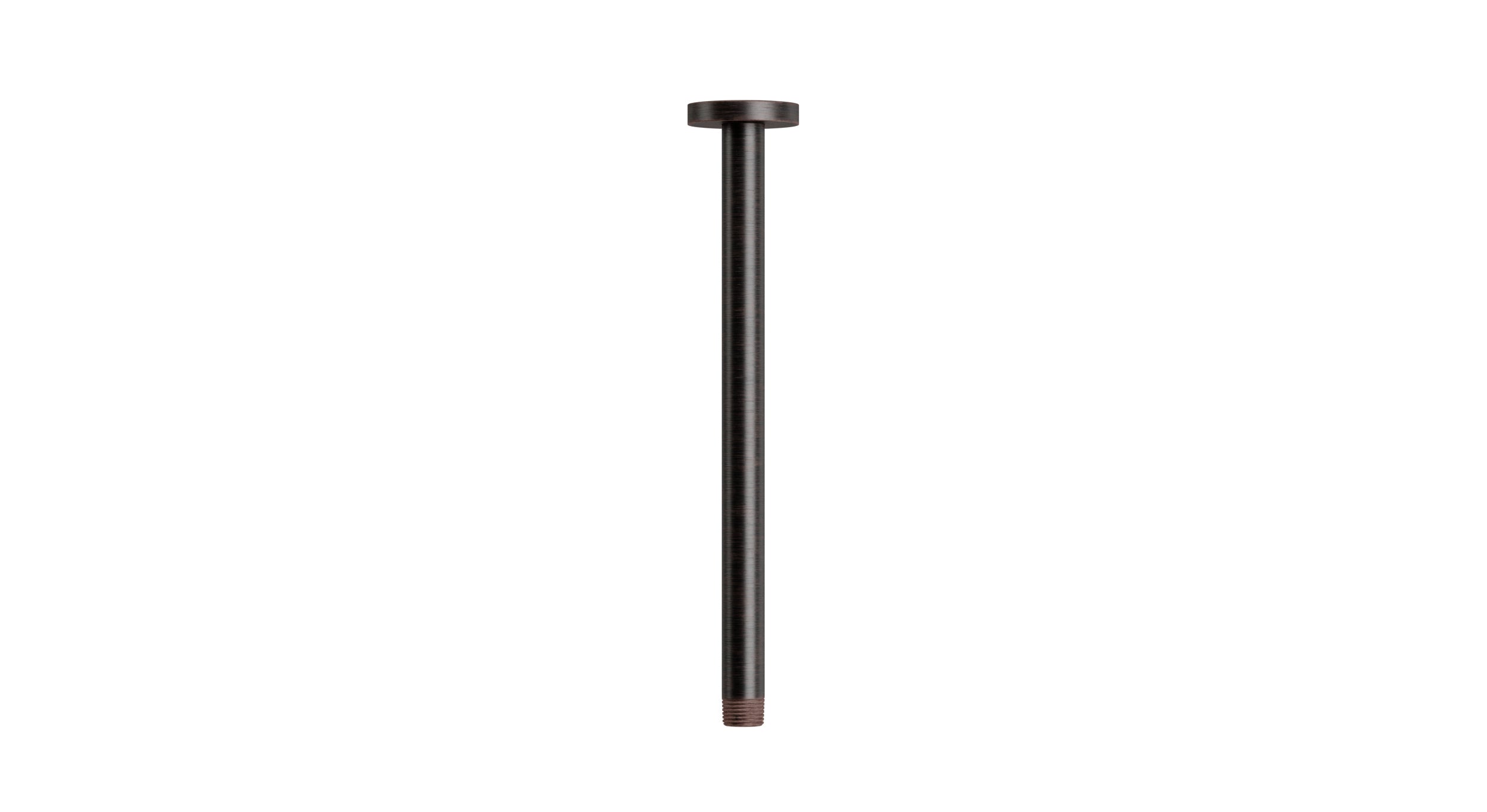 Contour & Foundry 12" Straight Shower Arm with Flange in Antique Bronze