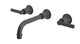 Emerson Two Handle Wall Mount 8.25" Lavatory Faucet with Classic Lever Handles in Blackened Nickel