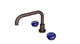 Foundry Two Handle Deck Mount Squaretop Bath Trim with Pebble Ceramic Knob Handles in Architectural Copper