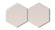 8" Hexagon Natural Press Ceramic Tile in Tyrian Purple Gloss