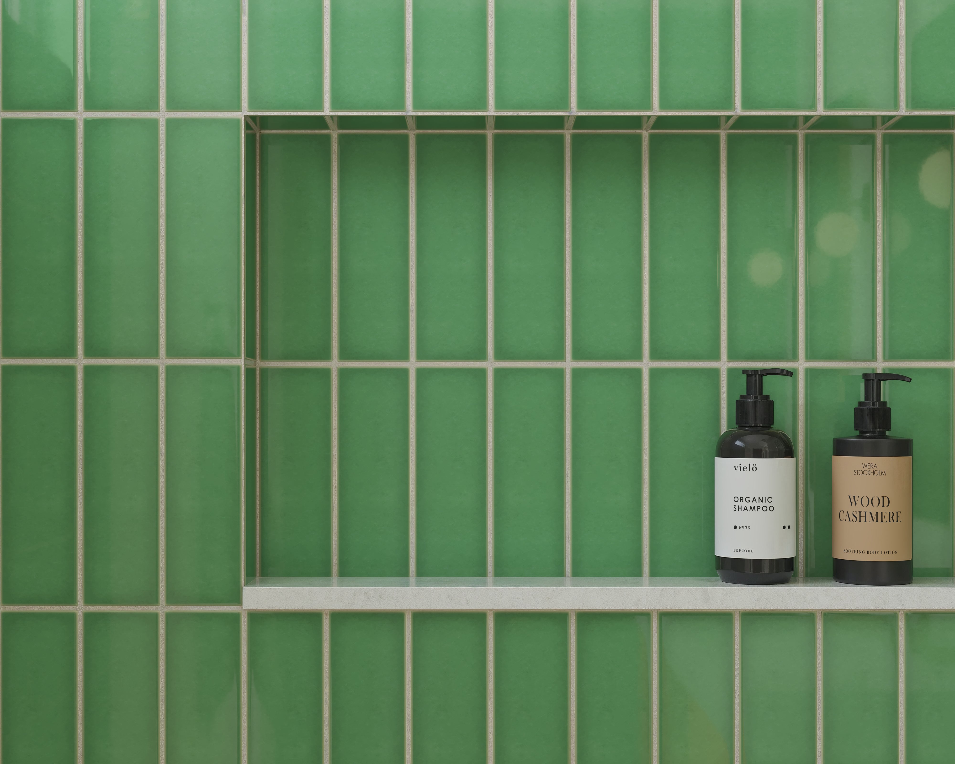 3x9 Original Ceramic Tile in Sea Green Gloss