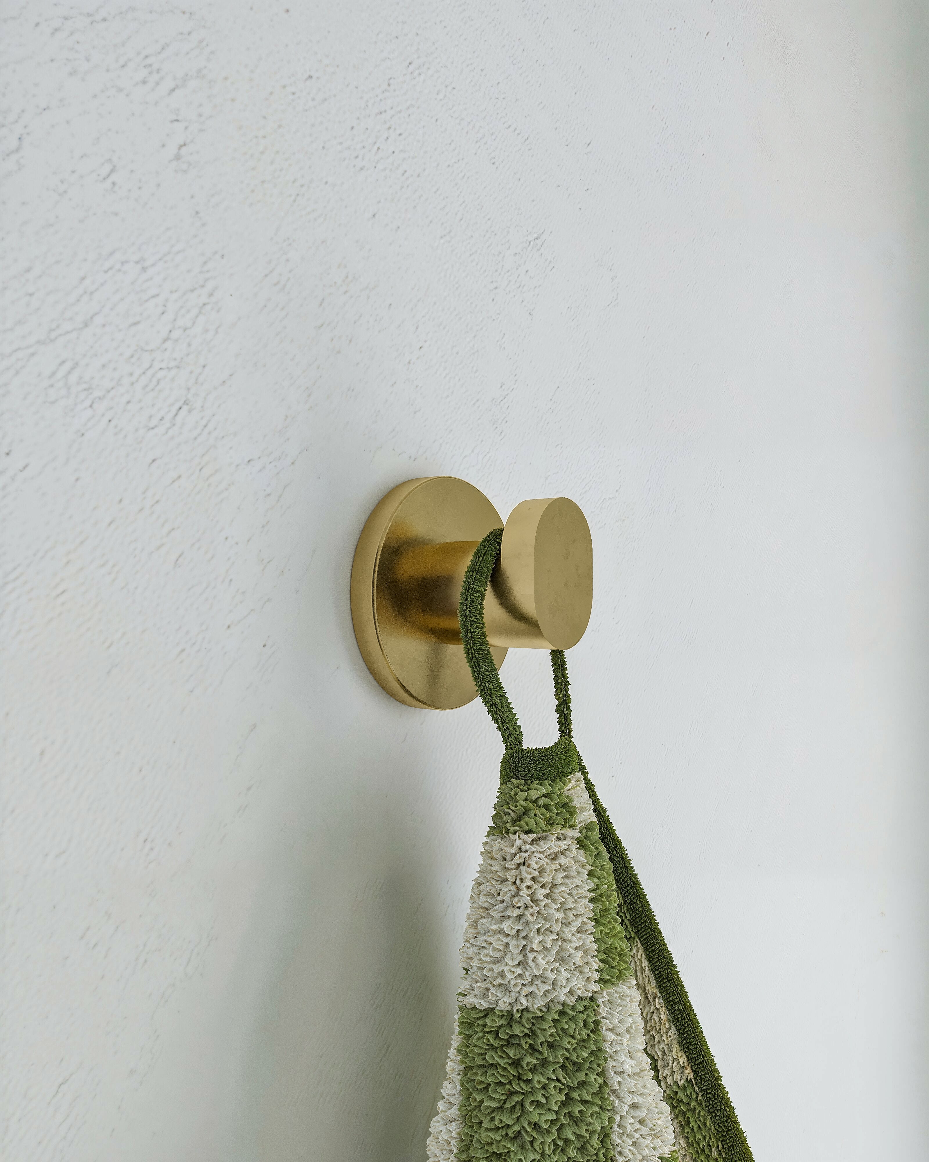 Foundry Robe Hook in French Brass