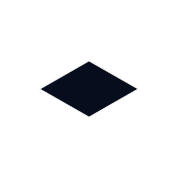 Large Diamond Original Ceramic Tile in Navy Blue Matte