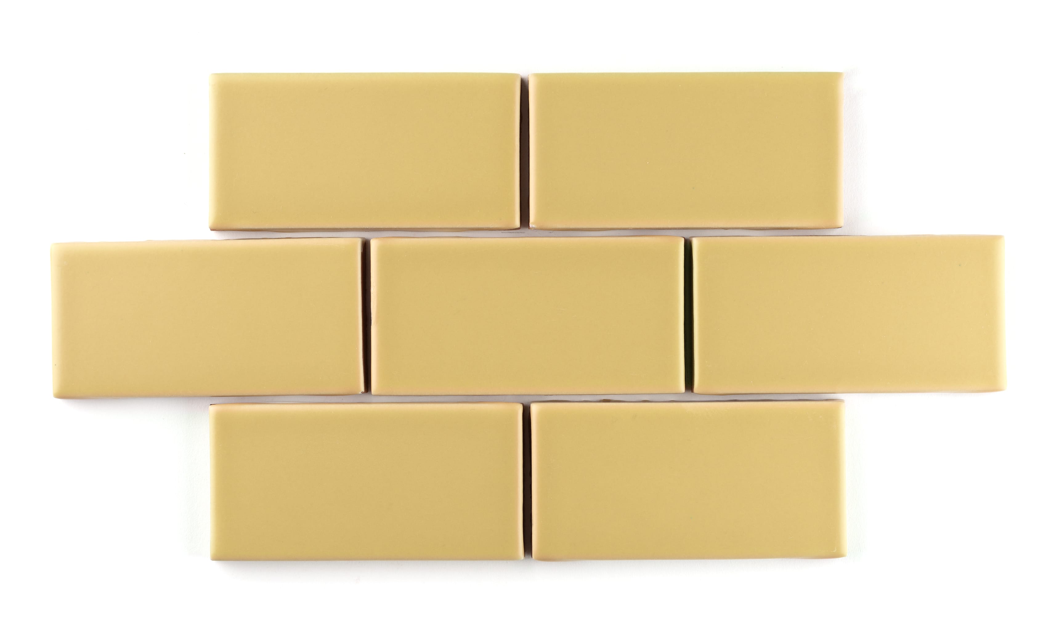 3" Hexagon Sheeted Original Ceramic Mosaic Tile in Haystack Matte