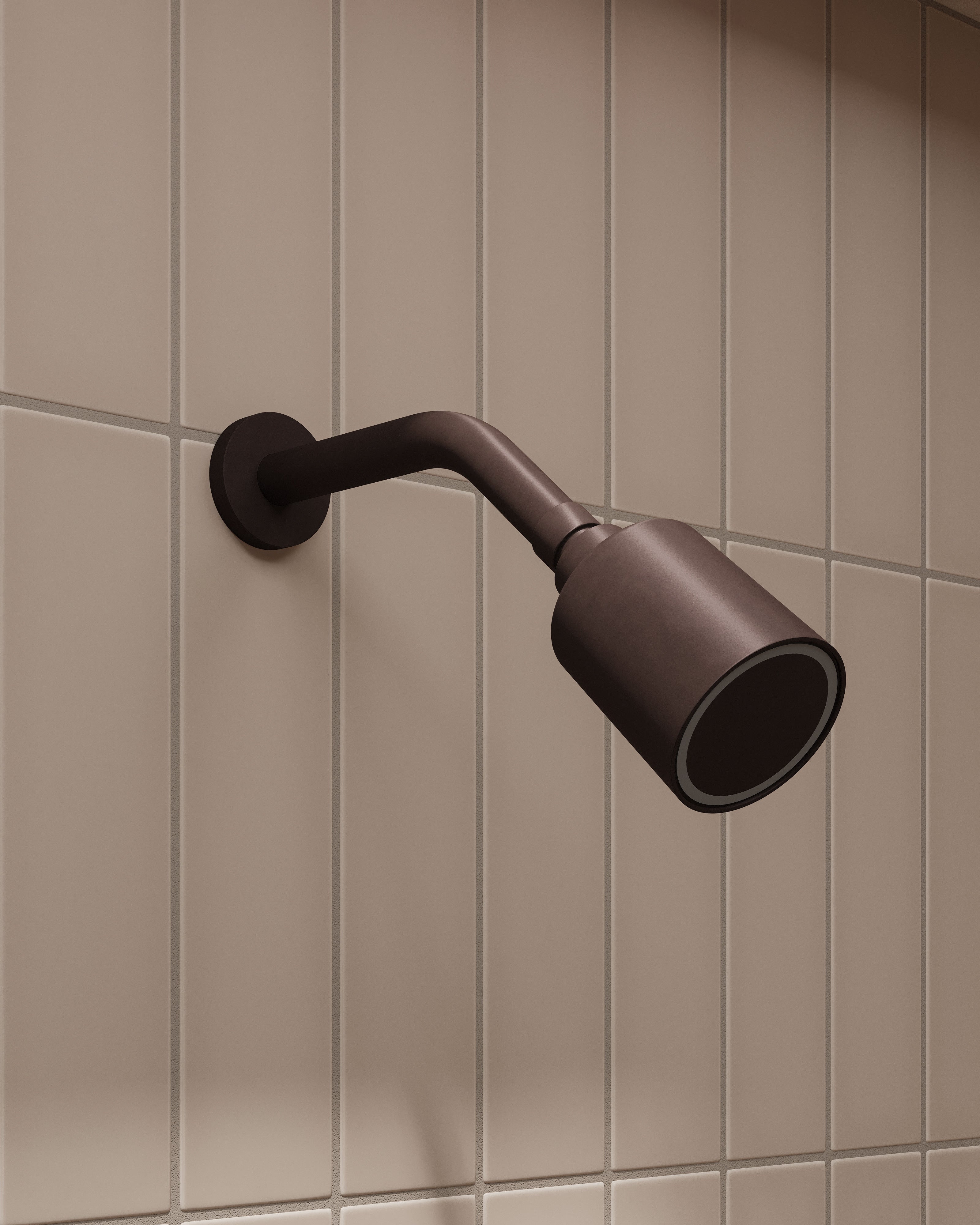 Contour & Foundry 45-Degree 8" Shower Arm with Flange in Architectural Copper