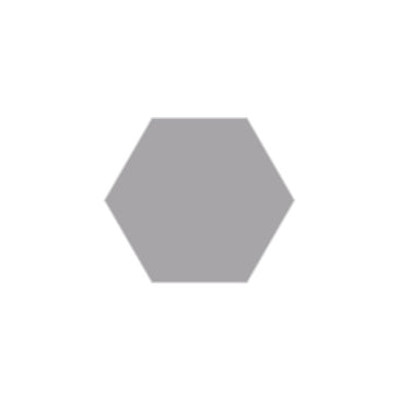 6" Hexagon Original Ceramic Tile in Thistle Matte