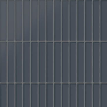 1x6 Straight Set Sheeted Glass Mosaic Tile in Junco Matte