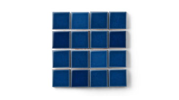 2x2 Straight Set Sheeted Original Ceramic Mosaic Tile in Lake Tahoe Gloss