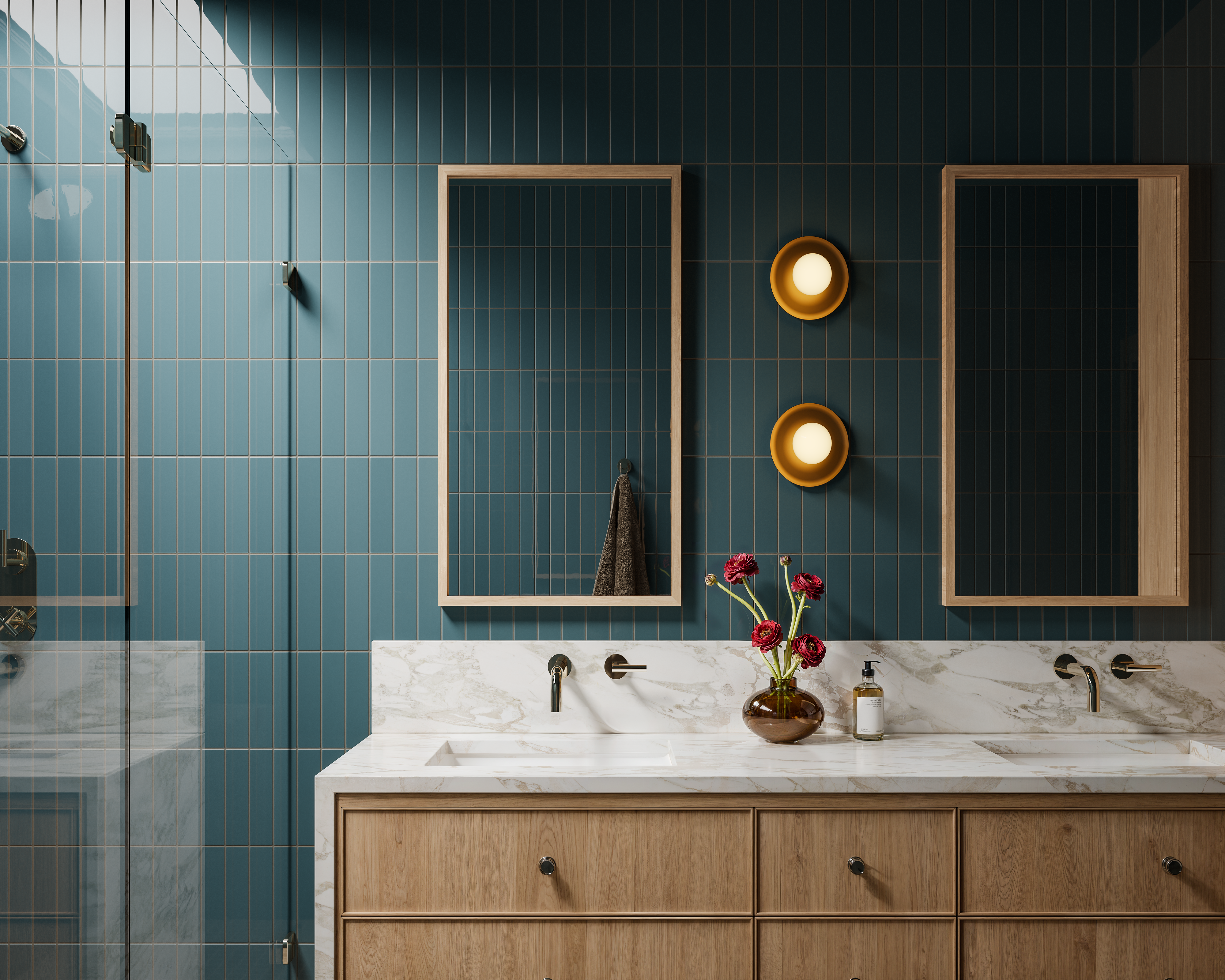 2x8 Natural Press Tile in King Tide Gloss