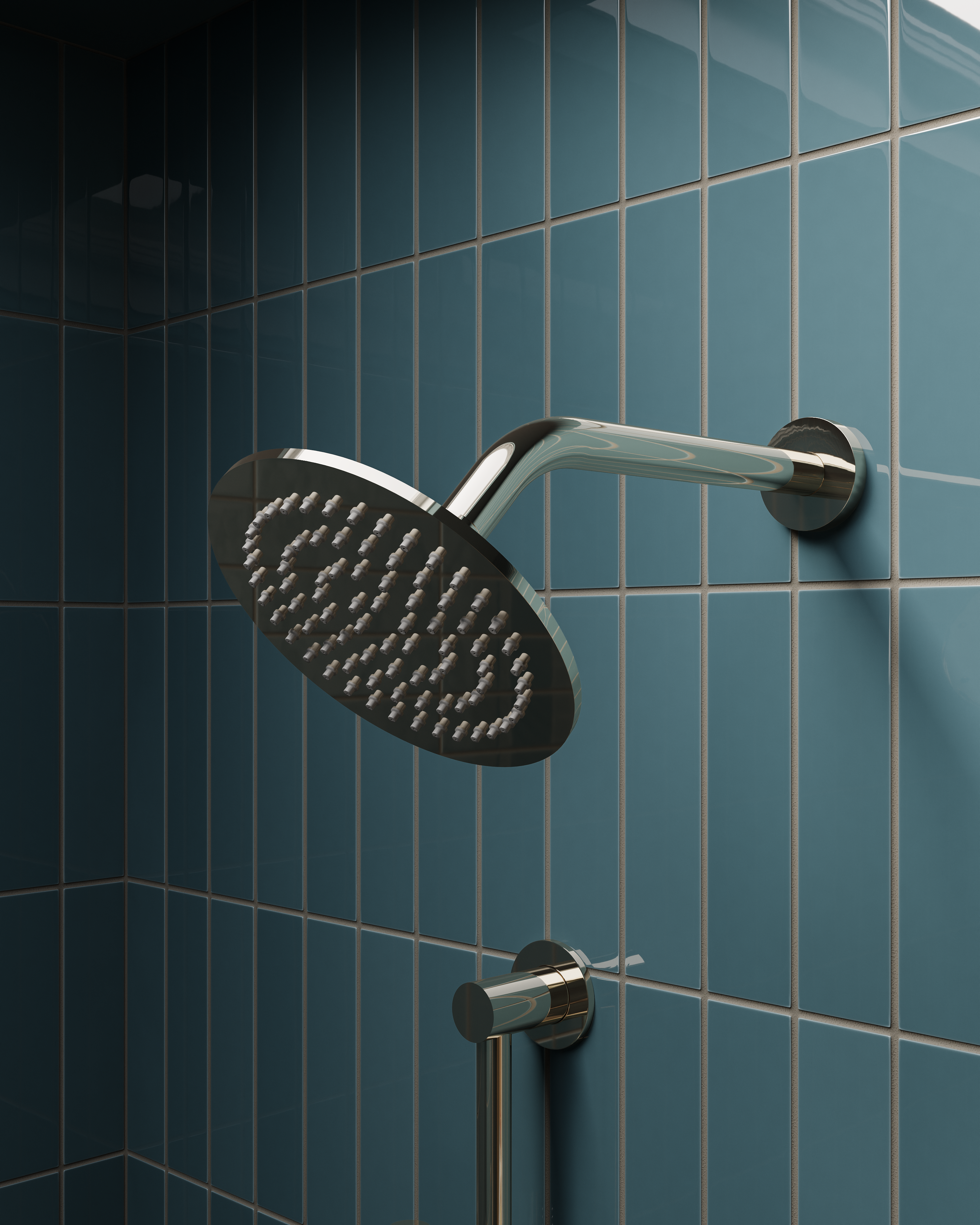 2x8 Natural Press Tile in King Tide Gloss