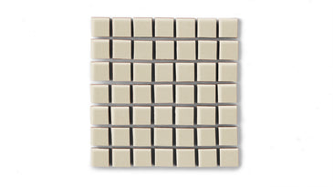 1x1 Straight Set Sheeted Original Ceramic Mosaic Tile in Dolomite Matte